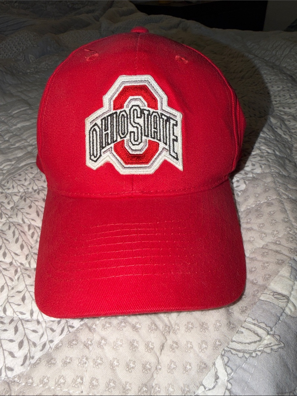 OTTO Red Ohio State Embroidered Baseball Cap
